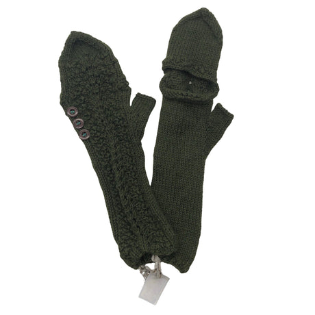Unisex Handmade - Mittens, size No size - Green ()