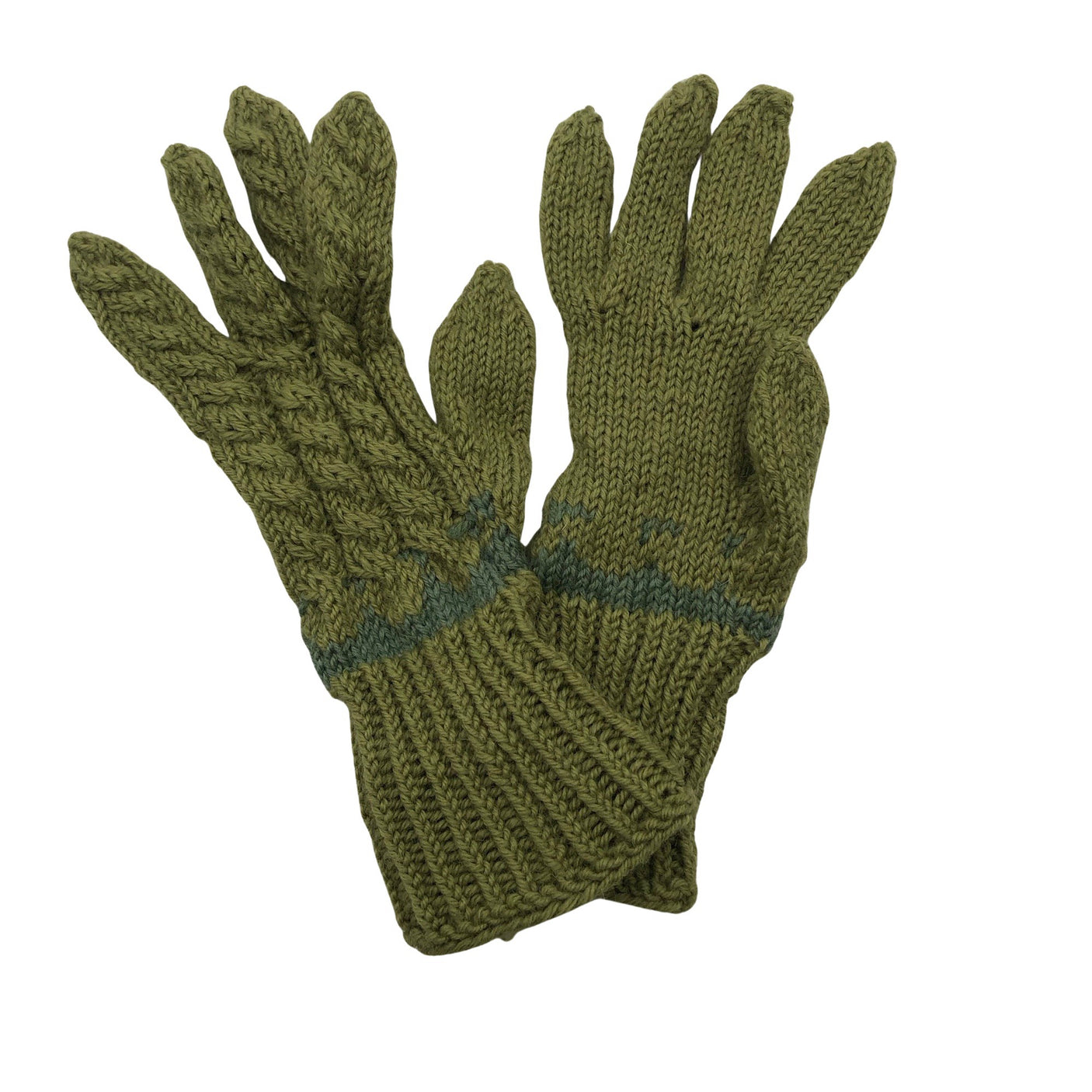 Unisex Handmade - Gloves, size No size - Green (1)