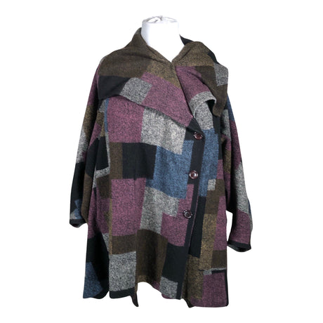 Unisex Aino - Wool coat, size 50 - Black ()