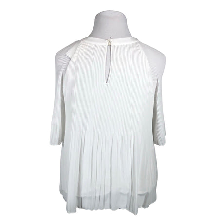 Unisex s.Oliver - Short-sleeved blouse, size 44 - Natural white (2)