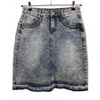 Unisex Cream - Denim skirt, size 38 - Blue ()