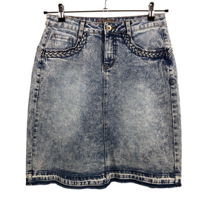 Unisex Cream - Denim skirt, size 38 - Blue (1)