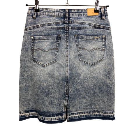 Unisex Cream - Denim skirt, size 38 - Blue (2)