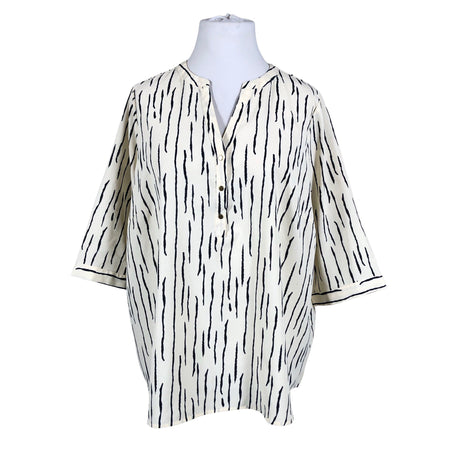 Unisex Zizzi - Short-sleeved blouse, size 50 - Natural white ()