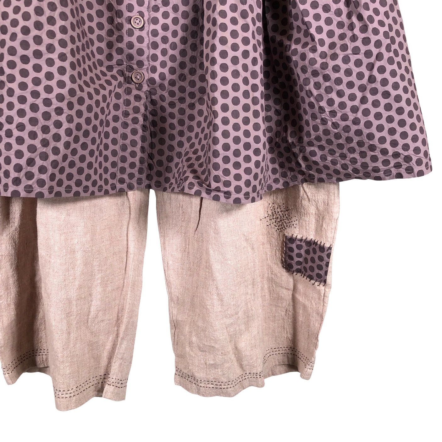 Unisex Ewa i Walla - Capri pants, size 40 - Light pink (3)