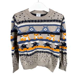 Unisex Polarn O. Pyret - Sweater, size 104 - 110 - Gray (1)