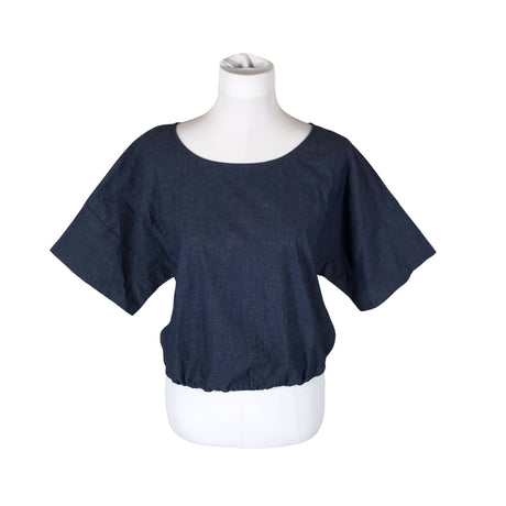 Unisex Benetton - Short-sleeved blouse, size 38 - Blue ()