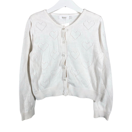 Unisex Lindex - Cardigan, size 128 - 134 - Natural white ()