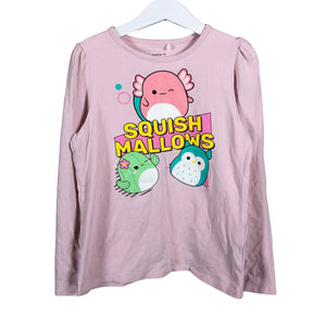 Unisex Name It - Tricot shirt, size 122 - 128 - Light pink (1)