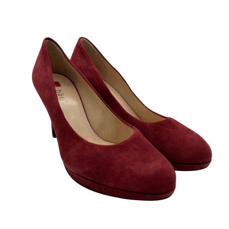 Unisex Högl - High heels, size 41 - Wine red (2)