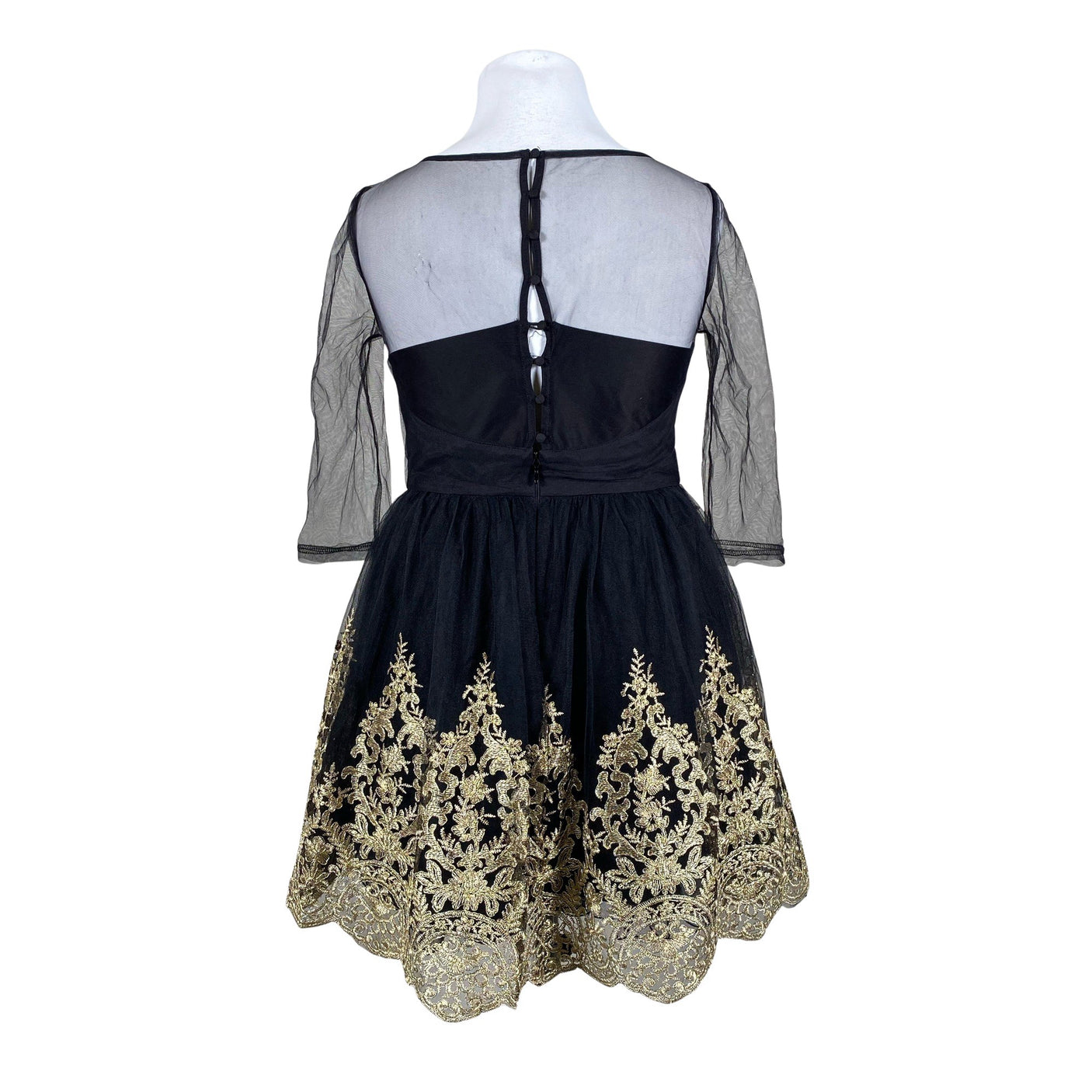 Unisex Chi Chi London - Party dress, size 42 - Black (2)