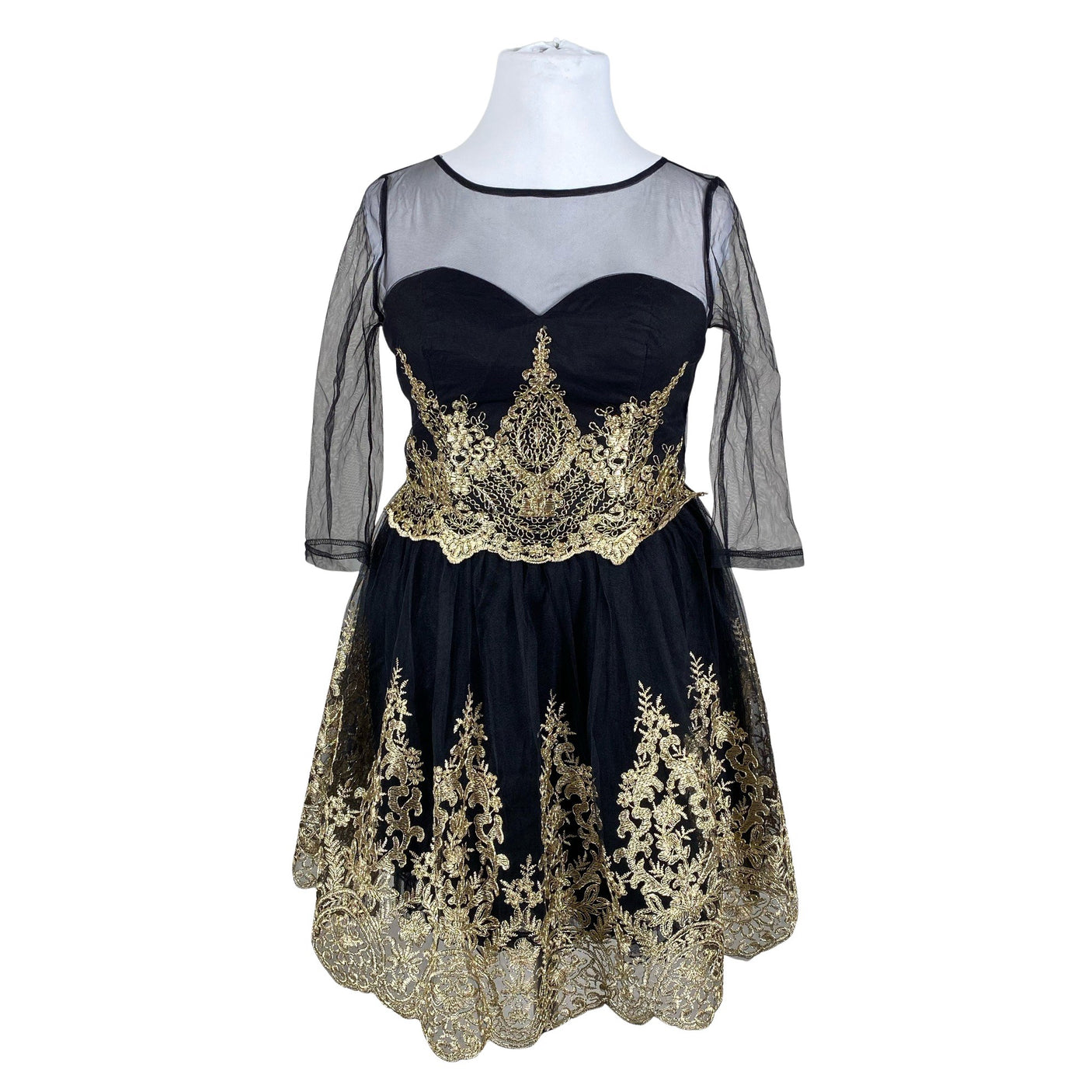 Unisex Chi Chi London - Party dress, size 42 - Black (1)