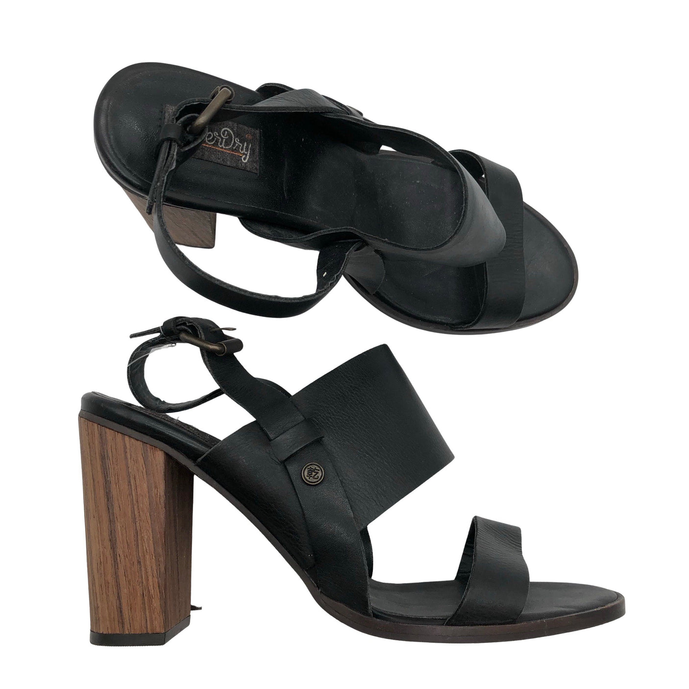 Unisex Superdry - Heeled sandals, size 40 - Black (1)