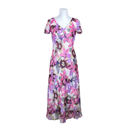 Unisex Allison - Schiffon dress, size 38 - White ()