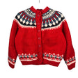 Unisex Handmade - Cardigan, size 110 - 116 - Red ()