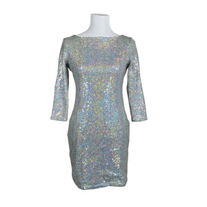 Unisex Glamorous - Party dress, size 36 - Silver (1)