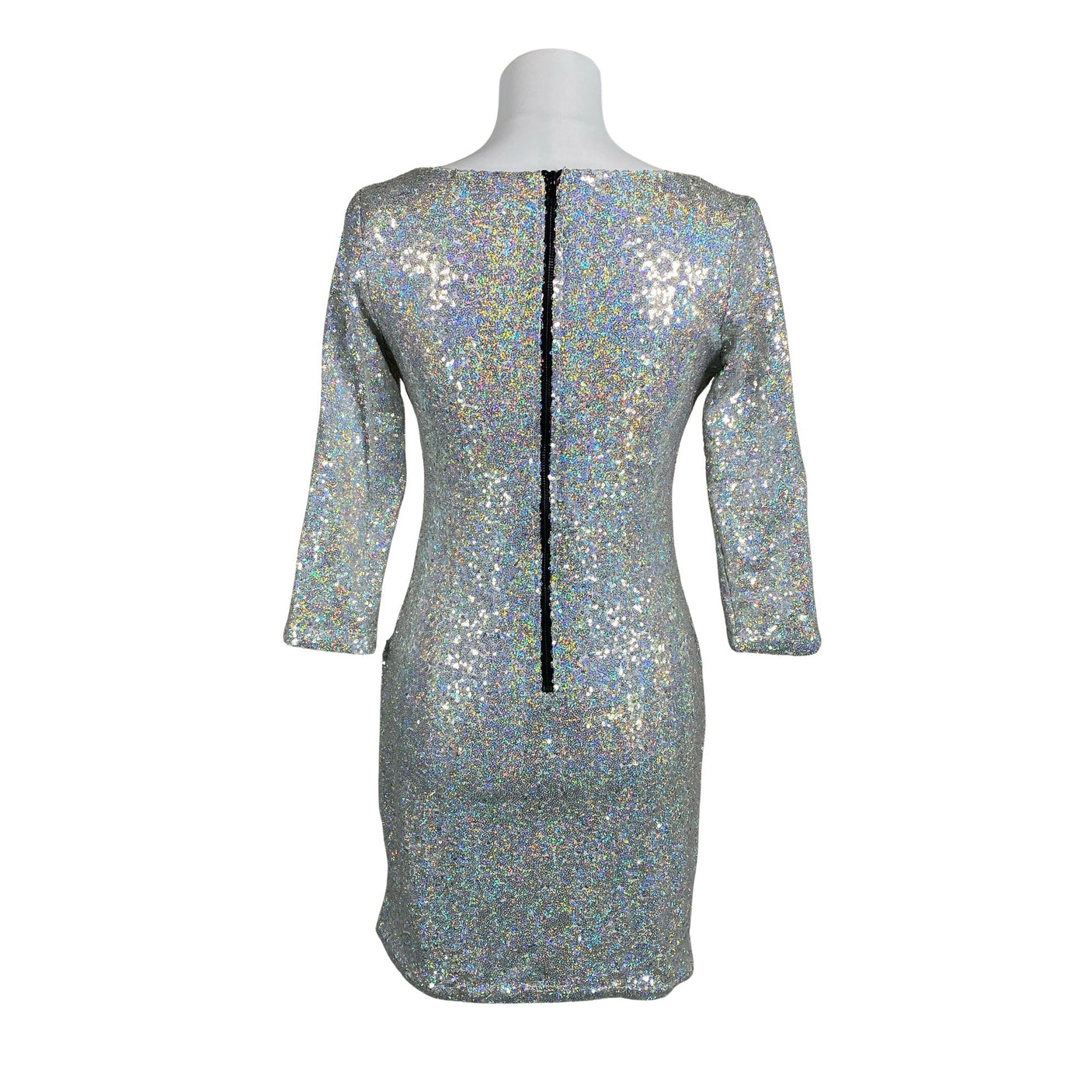 Unisex Glamorous - Party dress, size 36 - Silver (2)