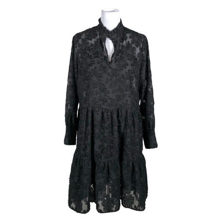 Unisex Second Female - Schiffon dress, size 36 - Black ()