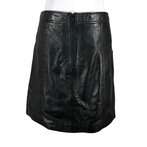 Unisex Part two - Leather skirt, size 38 - Black (2)