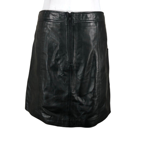 Unisex Part two - Leather skirt, size 38 - Black (2)