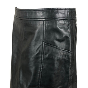 Unisex Part two - Leather skirt, size 38 - Black (3)