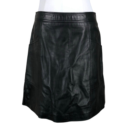 Unisex Part two - Leather skirt, size 38 - Black ()