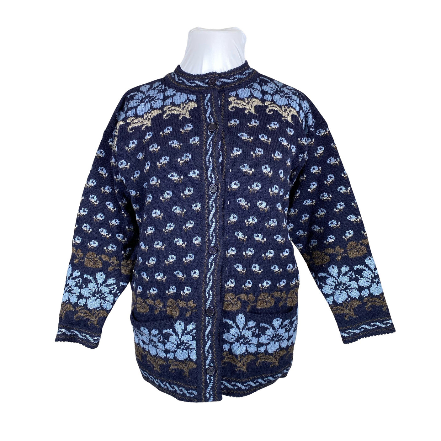 Unisex Handmade - Cardigan, size 44 - Blue (1)