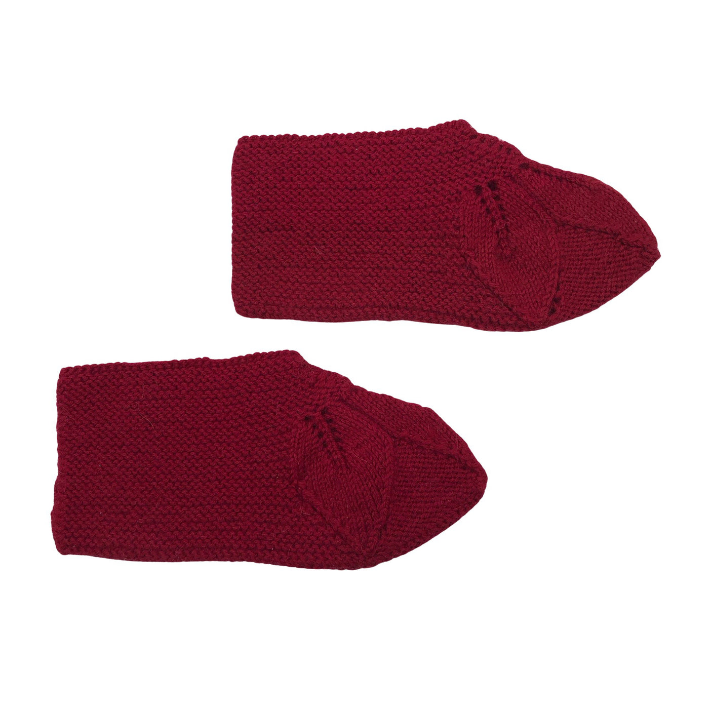 Unisex Handmade - Indoor slippers, size 38 - Wine red (1)