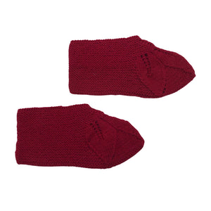 Unisex Handmade - Indoor slippers, size 38 - Wine red (1)