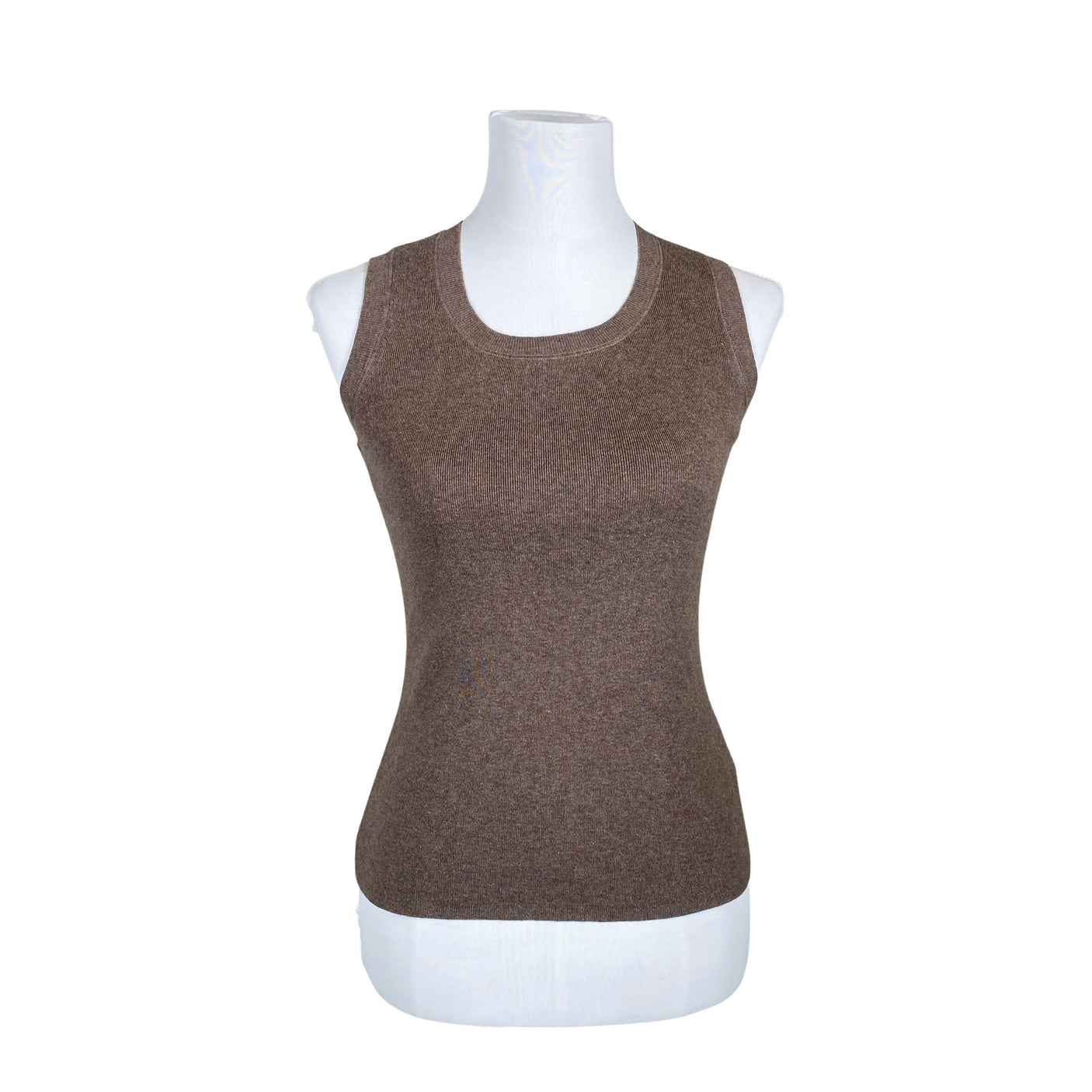 Unisex Repeat - Knit vest, size 36 - Brown (1)