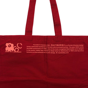Unisex Marimekko - Shopping bag, size Maxi - Wine red (2)