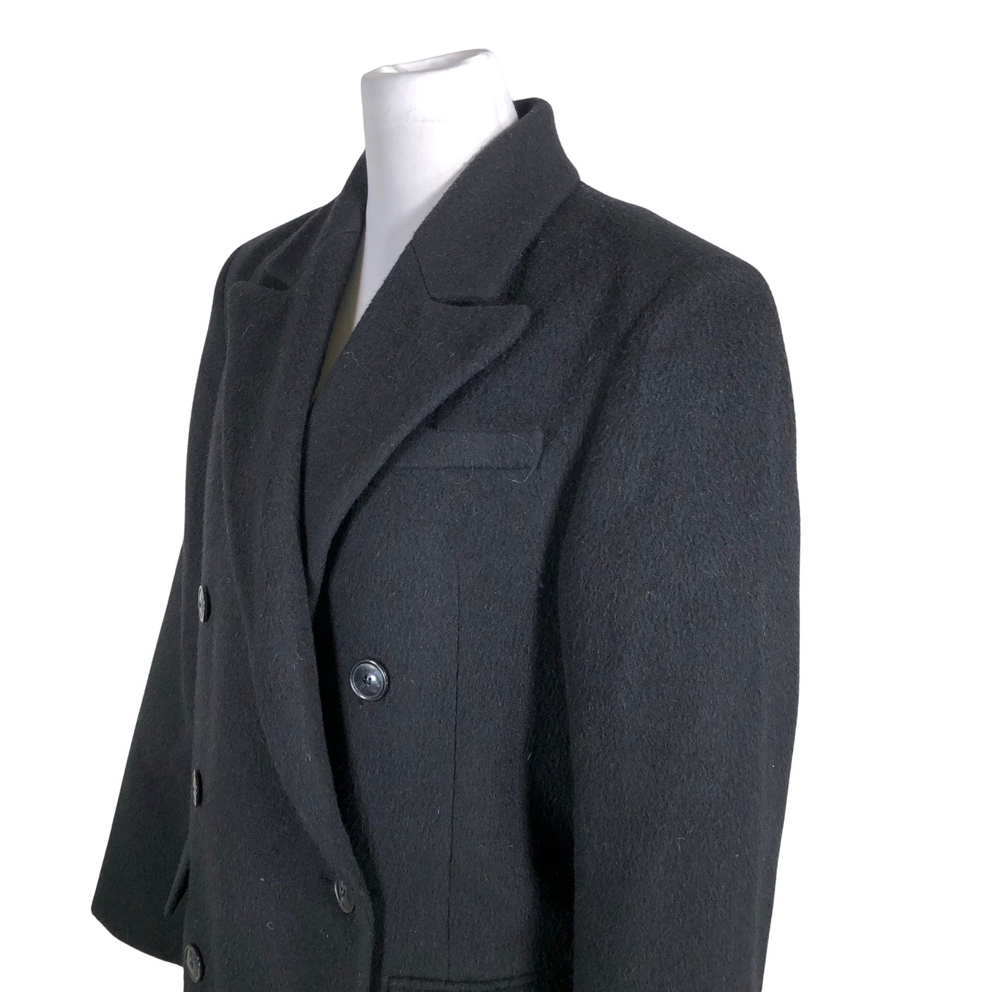 Unisex Almada Label - Wool coat, size 40 - Black (3)