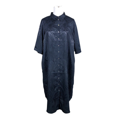 Unisex Zizzi - Schiffon dress, size 46 - Blue ()