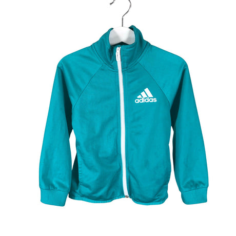 Unisex Adidas - Track jacket, size 110 - 116 - Turquoise ()