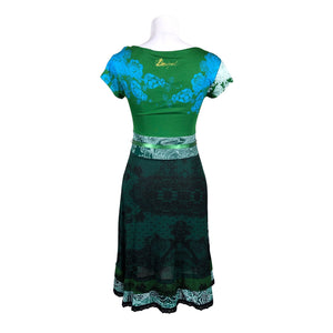 Unisex Desigual - Tricot dress, size 38 - Green (2)