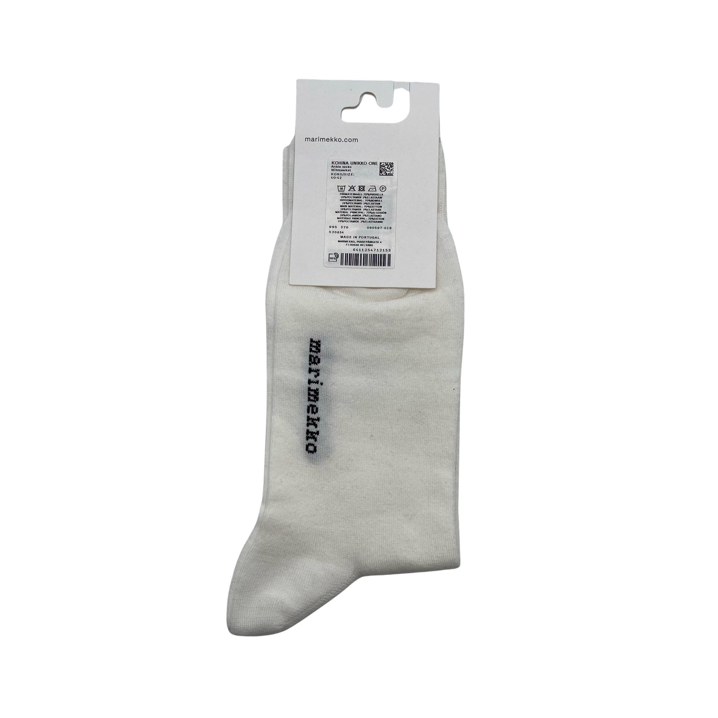 Unisex Marimekko - Socks, size 40 - White (2)