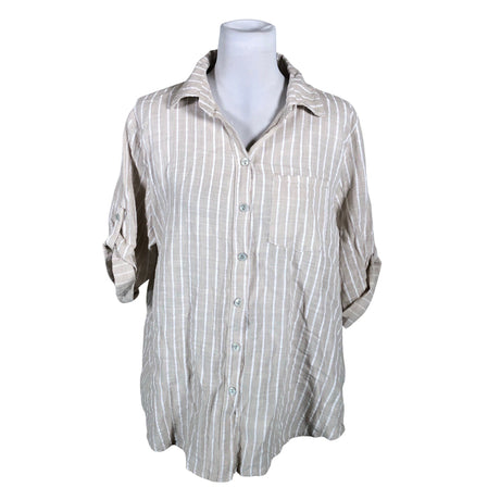 Unisex Mix by heart - Short-sleeved blouse, size 40 - Beige ()
