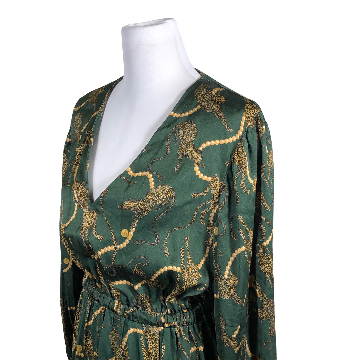Unisex Uhana Design - Schiffon dress, size 38 - Green (3)