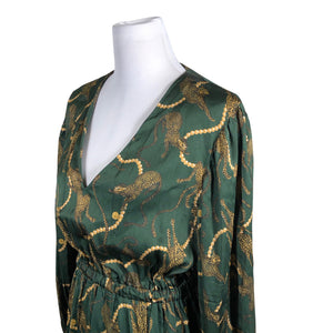 Unisex Uhana Design - Schiffon dress, size 38 - Green (3)