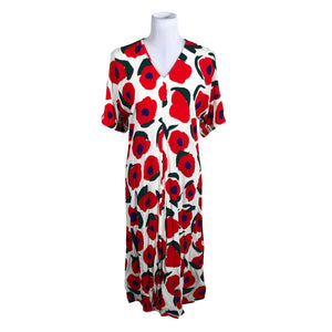 Unisex Marimekko - Schiffon dress, size 36 - Red (1)