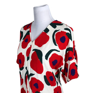 Unisex Marimekko - Schiffon dress, size 36 - Red (3)