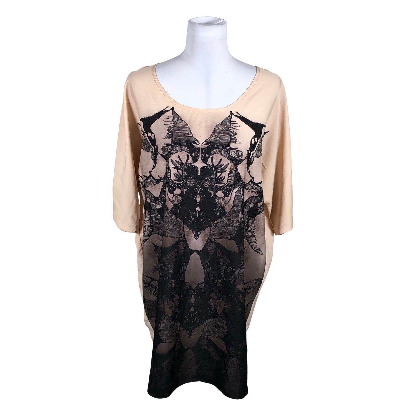 Unisex Ichi - Schiffon tunic, size 38 - Light pink (1)