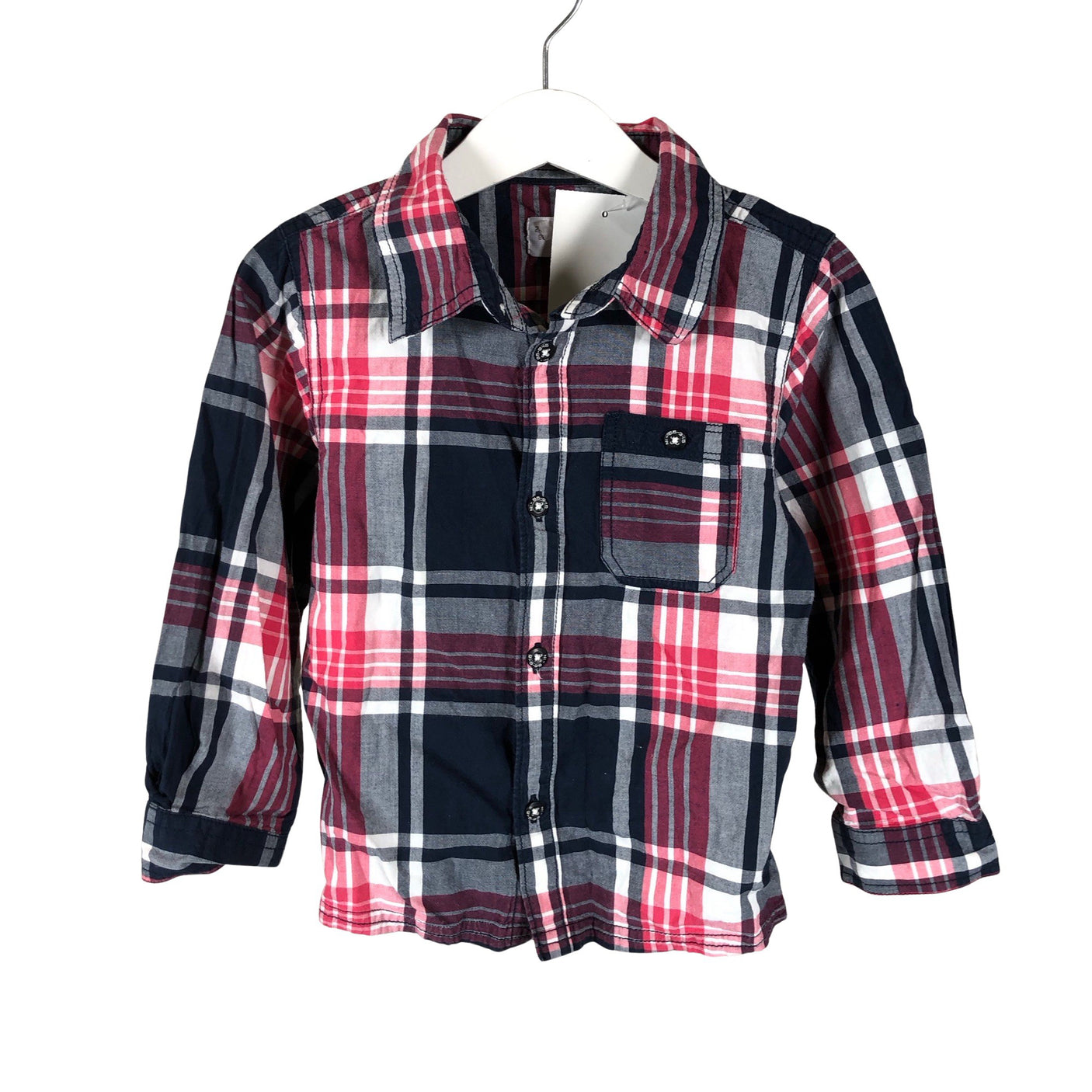 Unisex Name It - Collared shirt, size 92 - 98 - Red (1)