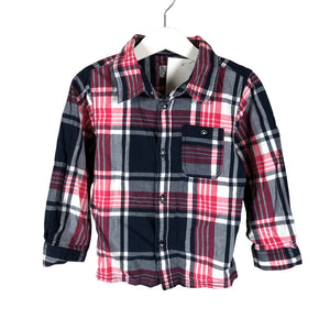 Unisex Name It - Collared shirt, size 92 - 98 - Red (1)