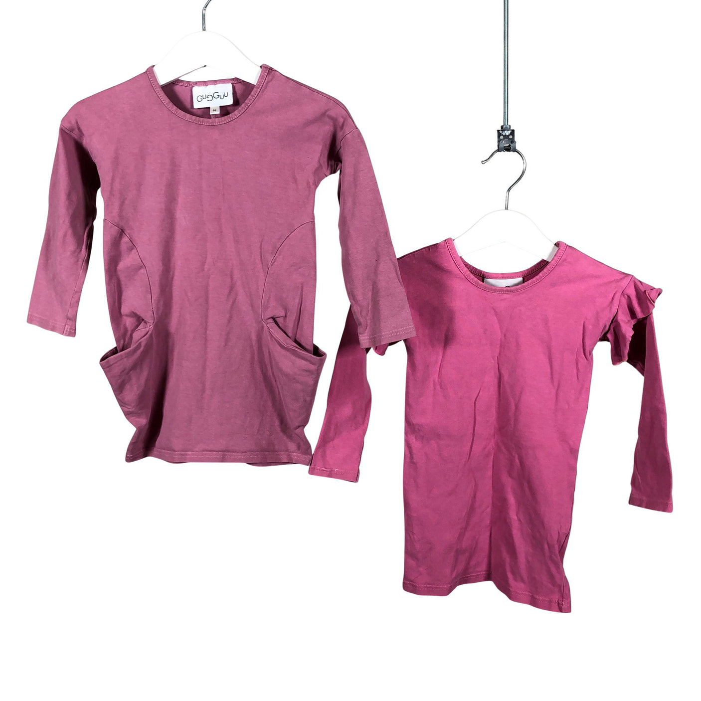 Unisex Gugguu - Tricot dress, size 80 - 86 - Light pink (1)