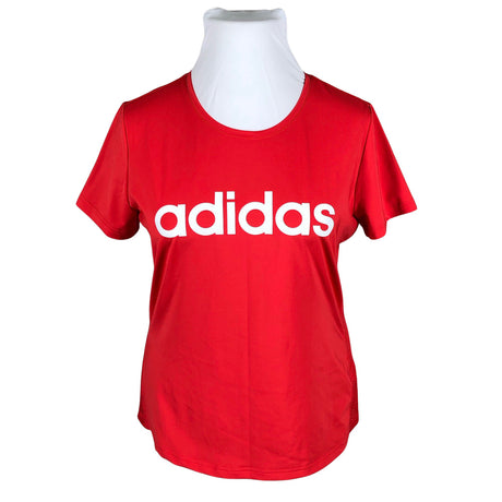 Unisex Adidas - Sports shirt, short sleeve, size 44 - Red ()