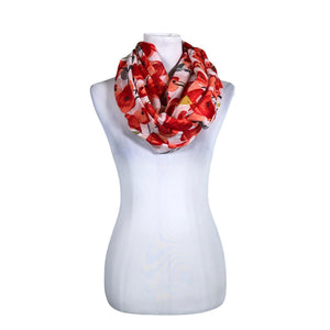 Unisex VZ - Circle scarf, size Midi - Red (1)