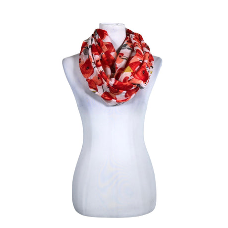 Unisex VZ - Circle scarf, size Midi - Red ()