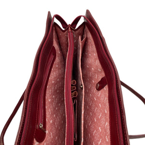 Unisex Hajn - Handbag, size Maxi - Wine red (3)