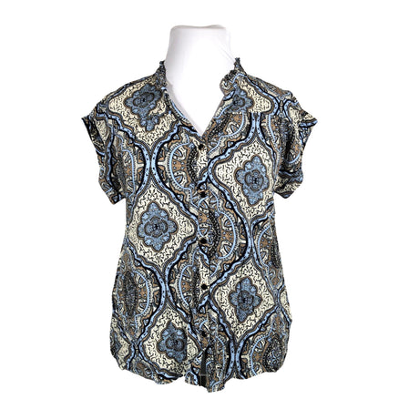 Unisex Free Quent - Short-sleeved blouse, size 44 - Beige ()